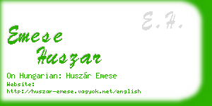 emese huszar business card